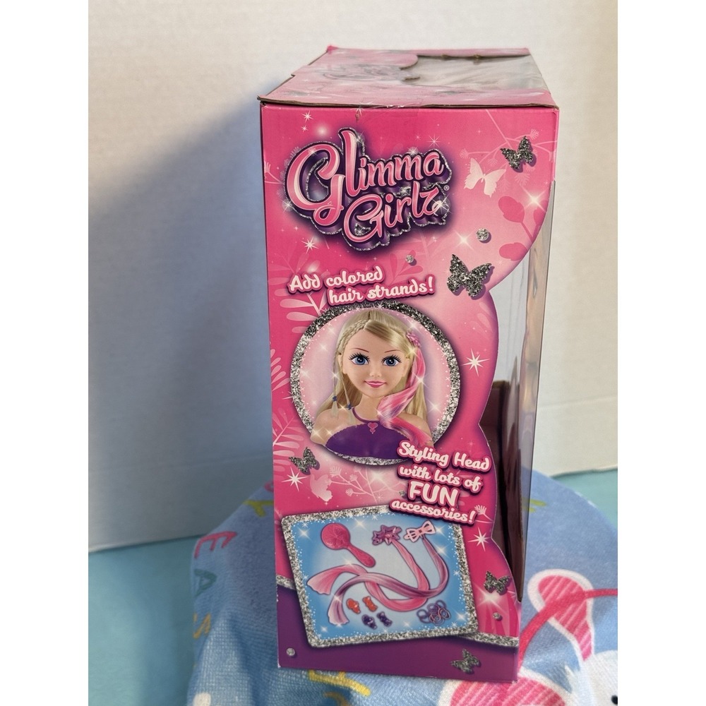 Glimma Girlz - "Style My Hair!" - 20 PIECES‎ - NEW in BOX - Toy Figure Hair - Picture 2 of 8